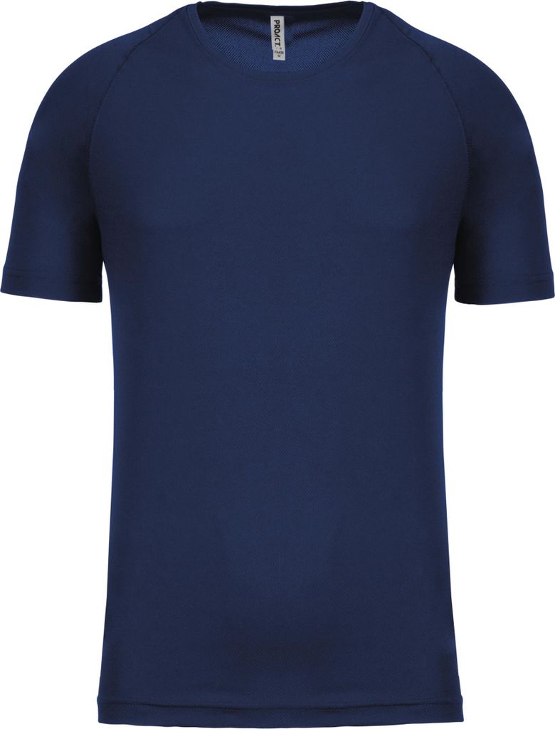 Proact Herren Sport T-Shirt Kurzarm Rundhals Slim Fit Basic Shirt, Größe:XS, Farbe:Sporty Navy