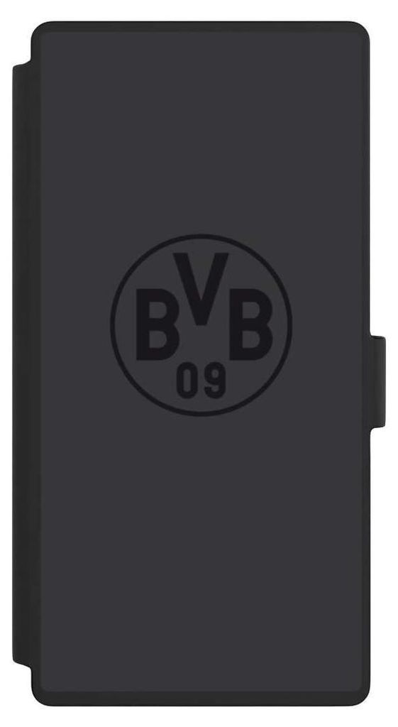 NIVOCASE Klapphülle für Samsung Galaxy S23 Ultra Handyhülle aus Kunst Leder NIVOflip schwarz BVB Borussia Dortmund Logo