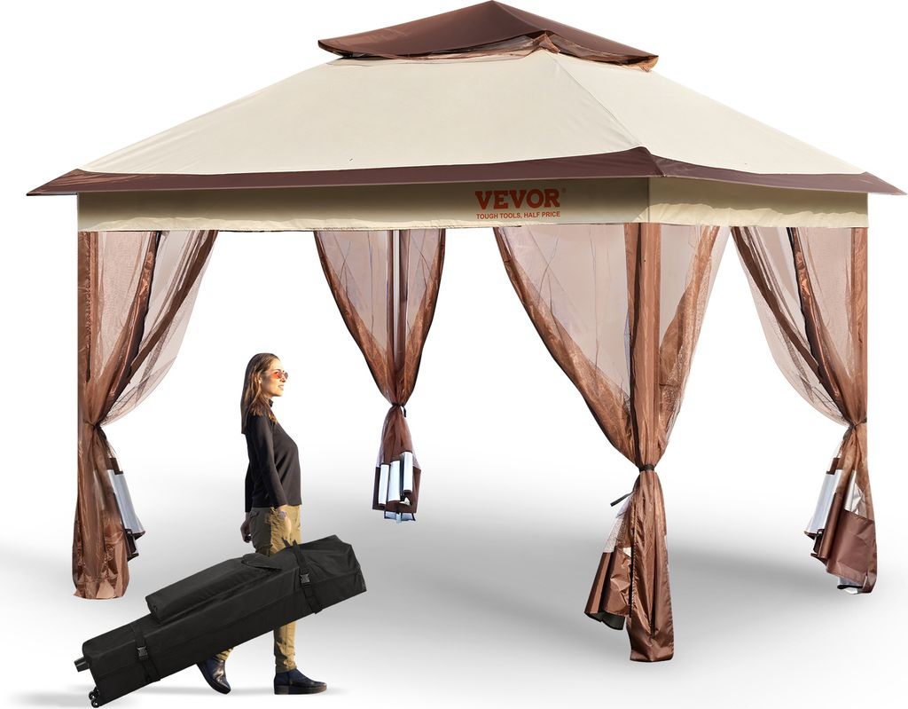 VEVOR Pavillon 334x334x281cm Gartenzelt Produktbild 