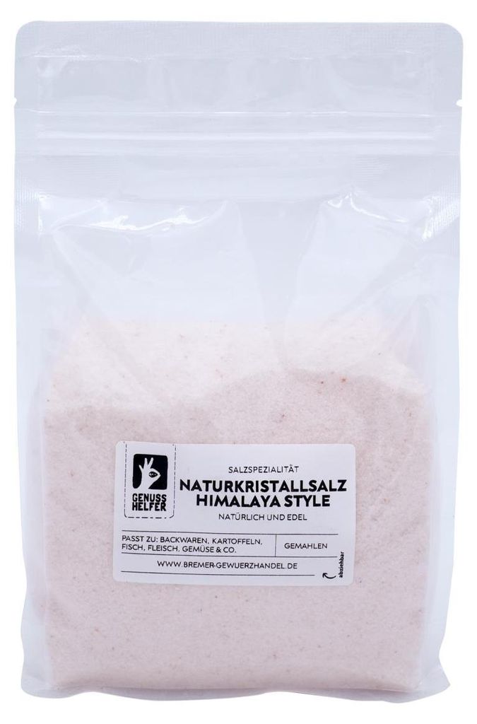 Rosa Naturkristallsalz, gemahlen, aus Pakistan, Beutel 1kg Produktbild 