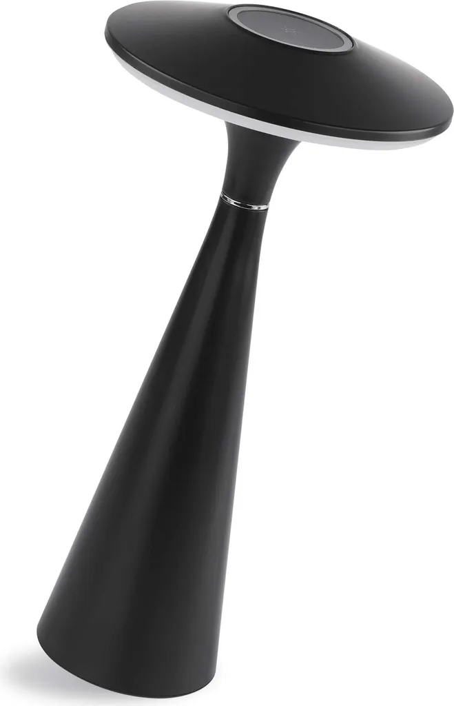 EMOS Lampada da tavolo ricaricabile a LED JASON 2,2W, 180lm, batteria agli ioni di litio da 2200mAh, durata della luce 50h, impermeabile, dimmerabile, colore della luce regolabile, cavo USB da 1,5m, Z7633
