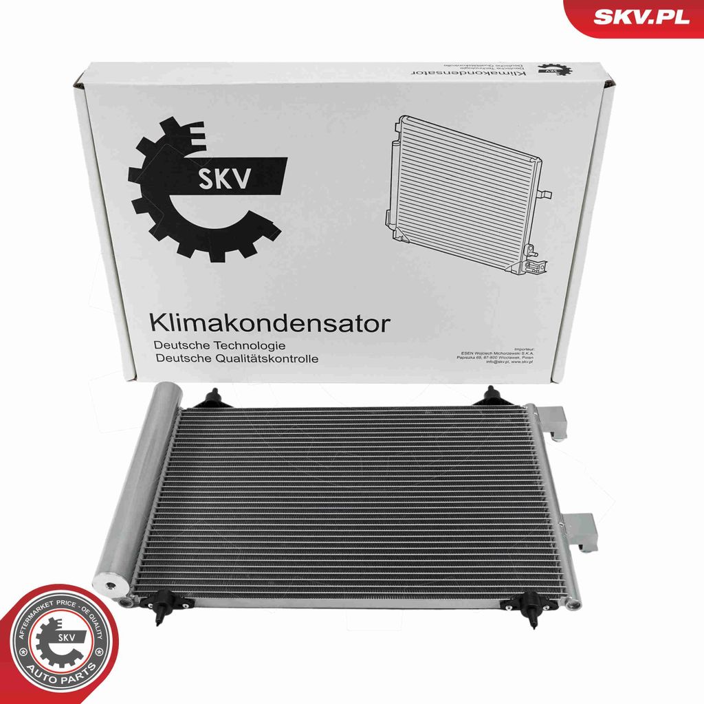 ESEN SKV 86SKV316 Kondensator Klimaanlage Klimakondensator passend für PEUGEOT 307 CC (3B) +Trockner