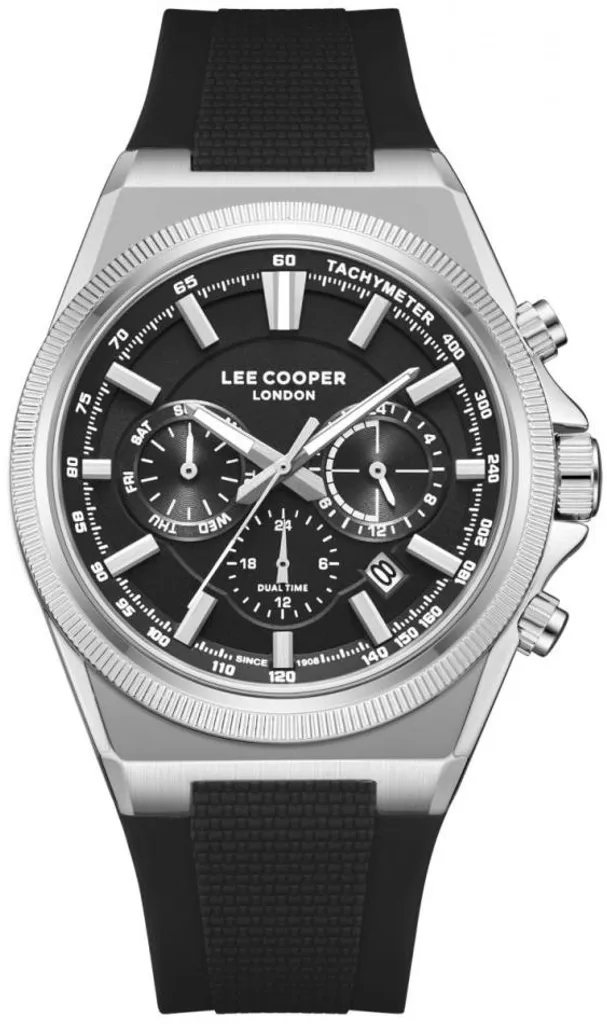Montre Analogique Homme Lee Cooper LC08304.351 - Bracelet Métal Noir