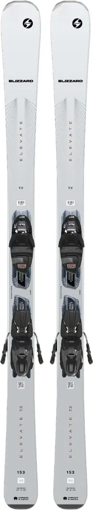 Skis Blizzard Elevate 7.2 W légers et stables avec fixations TLT 10 160