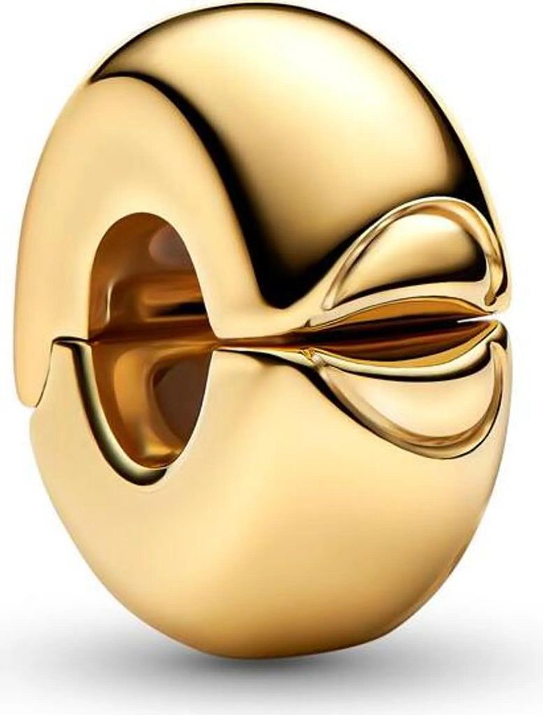PANDORA MOMENTS Charm Clip okrągły pozłacany 763678C00 Zdjęcie produktu 