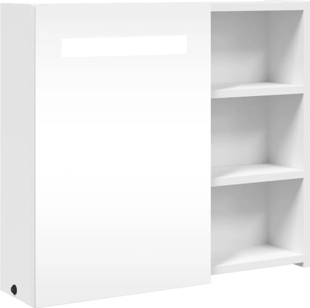 Specchiera con illuminazione LED bianca 60x13x52 cm
