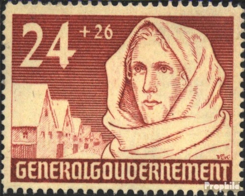 Briefmarken Generalgouvernement 1940 Mi 57 gestempelt Bauern