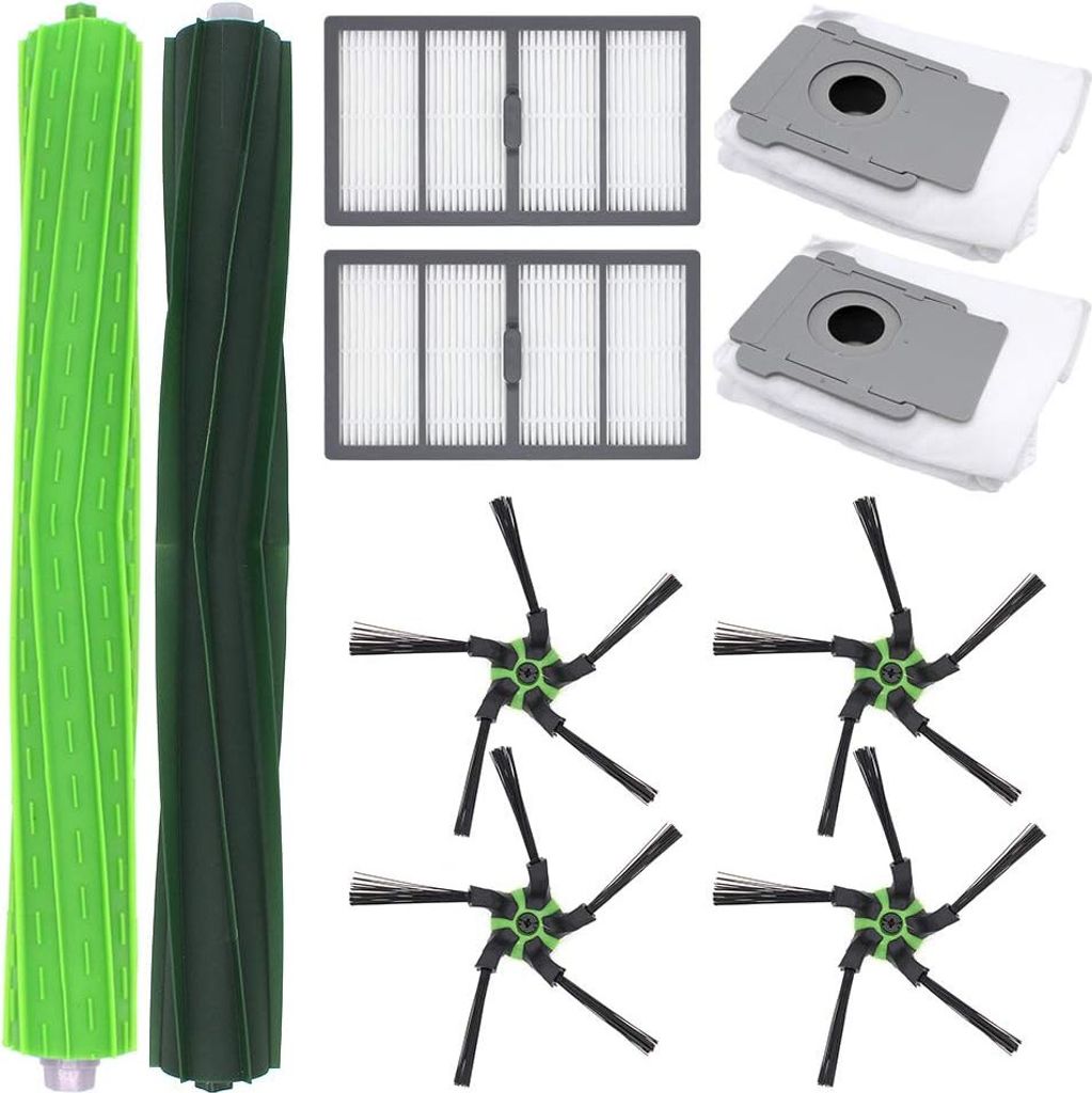INF 8er-Pack Staubsauger-Zubehörset für iRobot Roomba S9 (9150), S9 plus (9550) Mehrfarbig