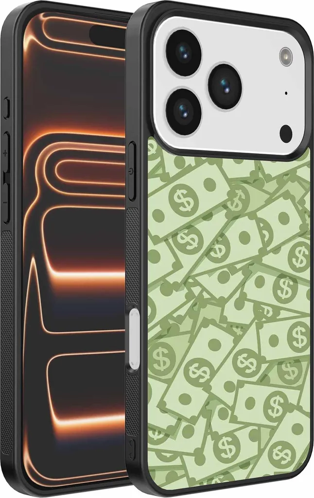 Cover iPhone 17 Pro Max Denaro: Custodia TPU Smartphonica Money Design