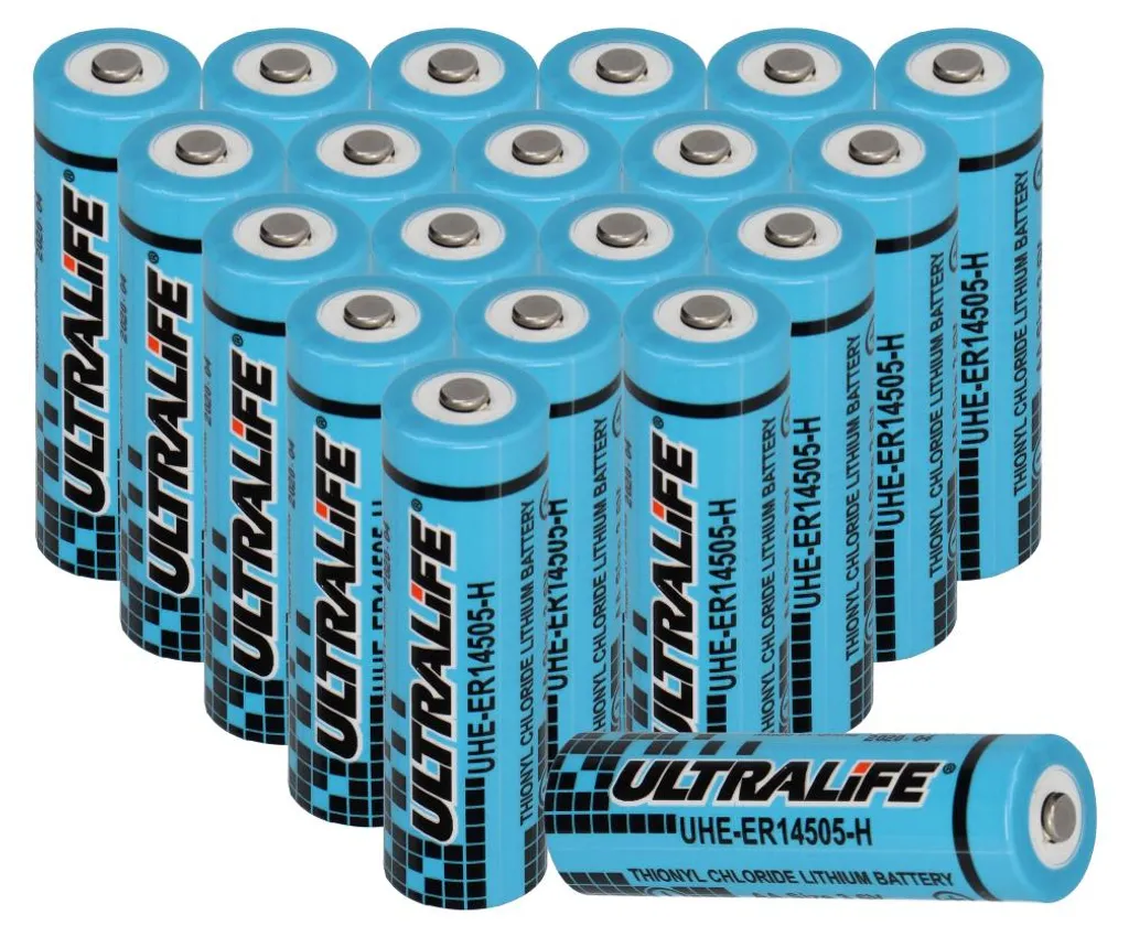 20 Piles LS14500 Lithium 3,6V Ultra Longue Durée UHE-ER14505 Haute Densité