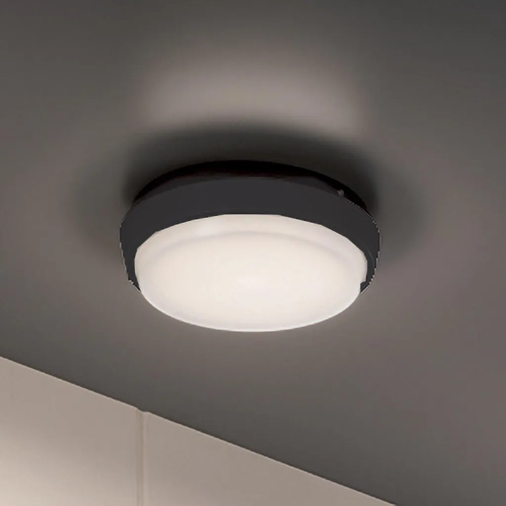 Applique LED Design Moderne 10W IP54 3000K en Alu Anthracite pour la Maison