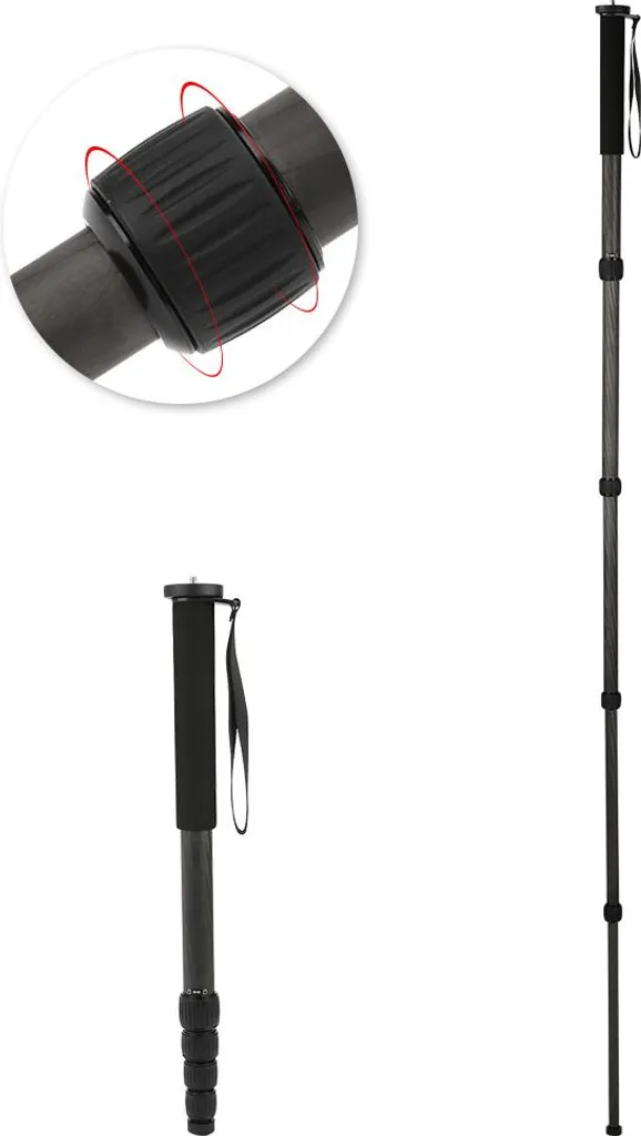 Monopode C-333 en Carbone pour Appareil Photo DSLR et Trekking Outdoor