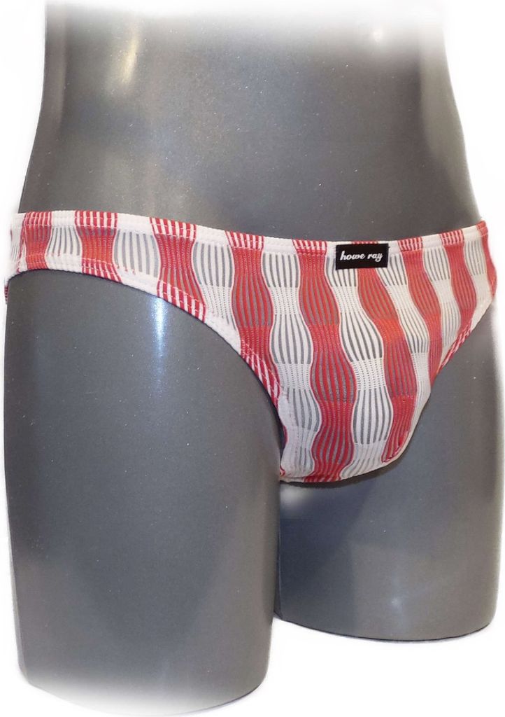 Mens Slips bulge pouch Slip Streifen