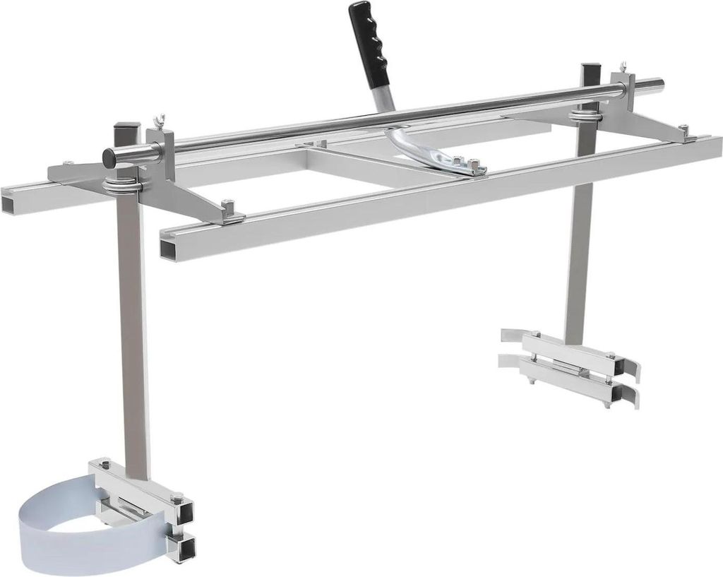 Kettensägen-Sägewerk - Tragbare Führungsschiene - Schnittbreite 91 cm - Für Bretter und Stämme - Holzarbeiten - Silber