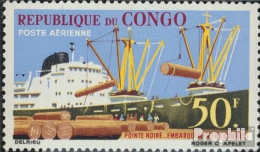 Briefmarken Kongo (Brazzaville) 1962 Mi 21 (kompl.Ausg.) postfrisch Pointe Noire