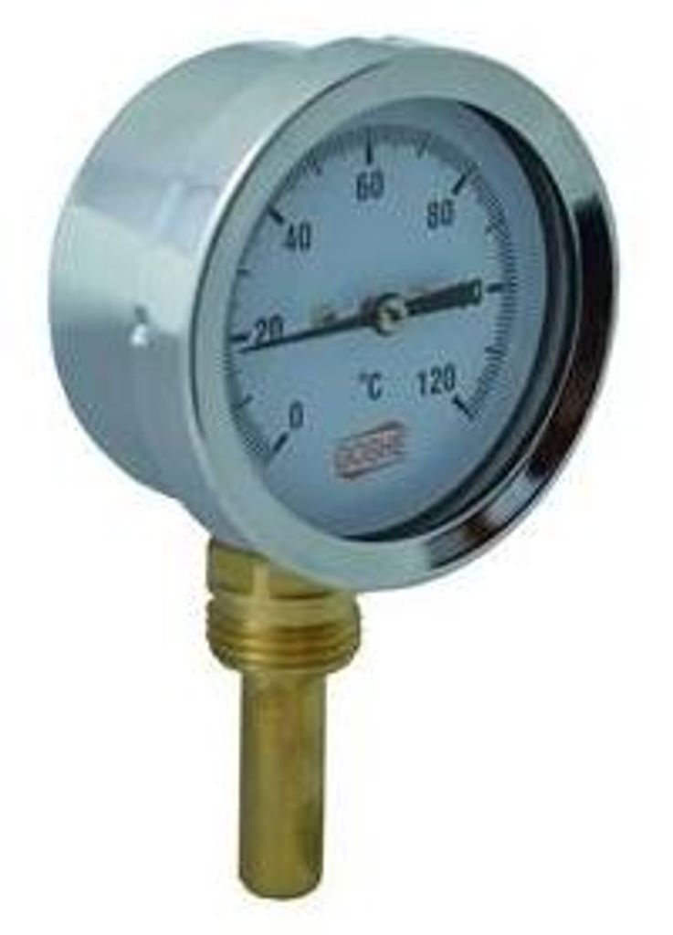 Bimetall-Radialthermometer 63Mm 0-120°C 1/2"" Produktbild 
