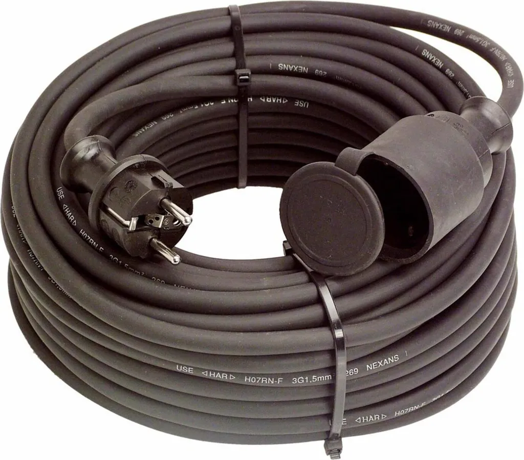 Cavo Prolunga 50 Metri Gomma IP44 H07RN-F | Resistente e Flessibile