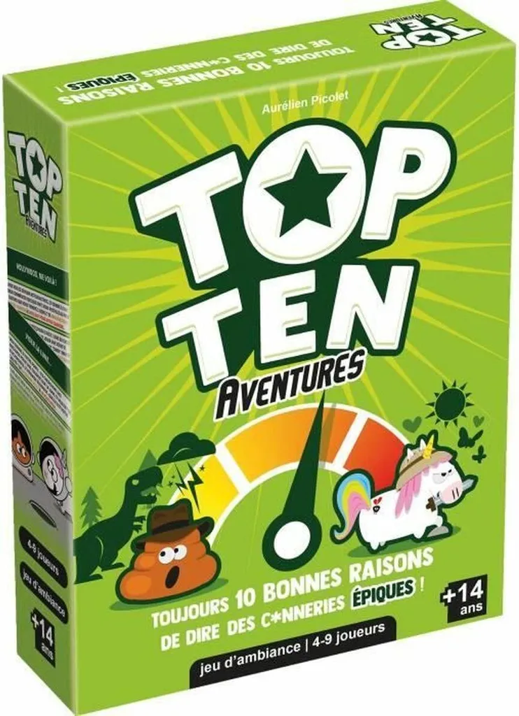 Fini l'ennui en soirée avec le Jeu Top Ten Adventures d'Asmodee