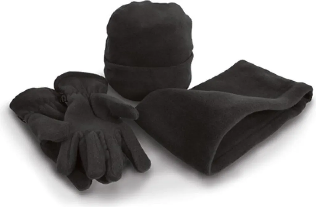 Set Invernale Economico e Caldo Result R040X Pile Nero L