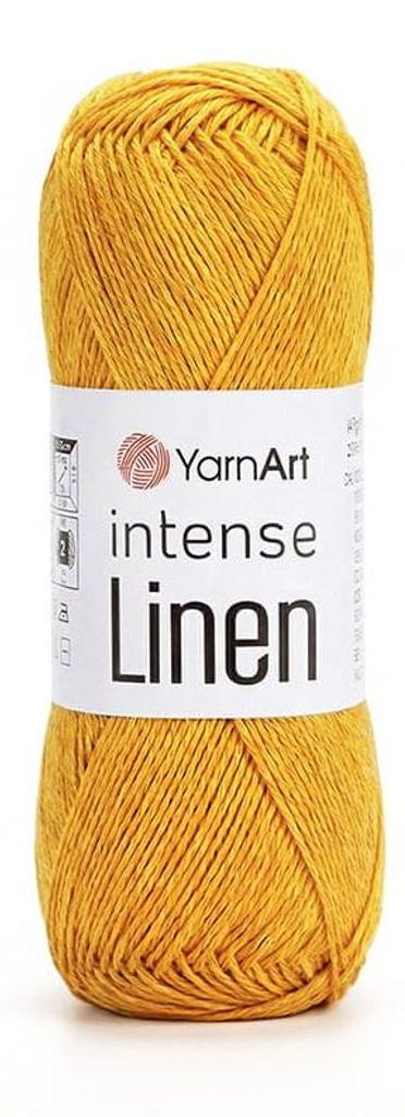 YarnArt Intense Linen 4117 Sluneční žlutá – letní příze z Obrázek produktu 