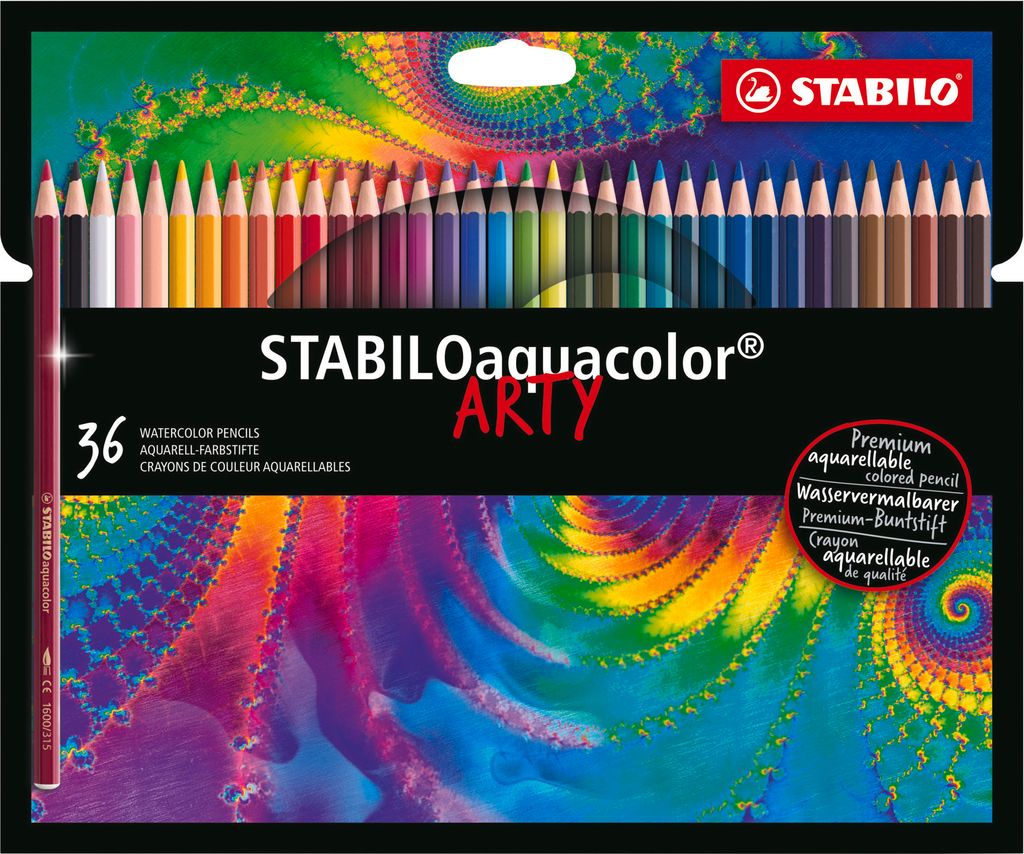 STABILO Aquarell-Buntstift - aquacolor - ARTY - 36er Pack - Produktbild 