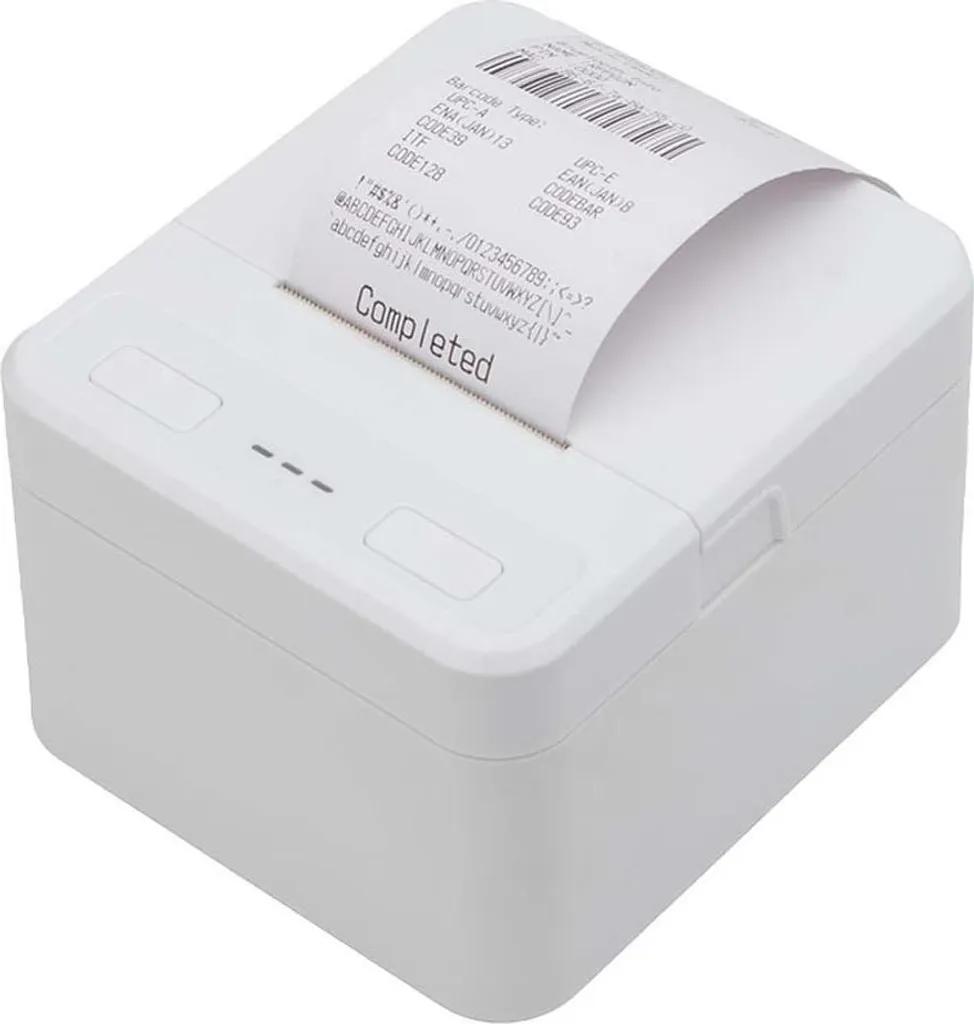 INF Mini Stampante Ricevute Termica Bluetooth 58mm - Mobile POS Bianca