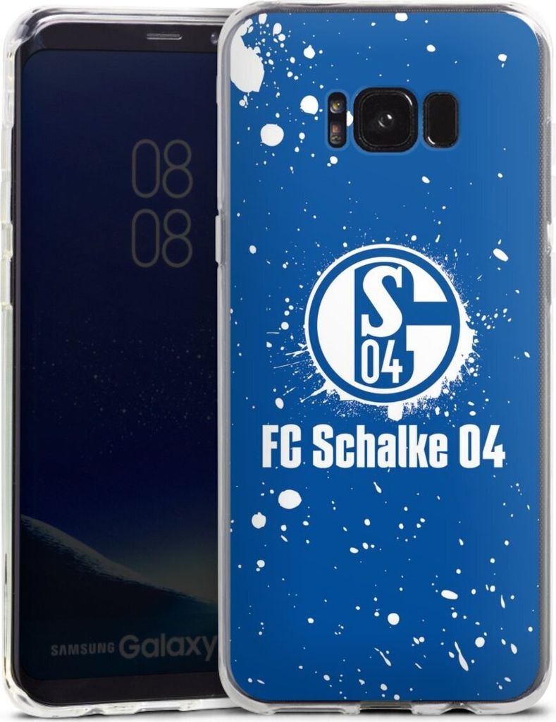 DeinDesign Handyhülle für Samsung Galaxy S8 Plus Silikon Hülle Case Smartphone Schutzhülle FC Schalke 04 Logo S04