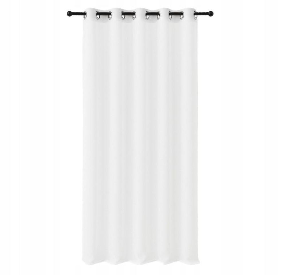 Cortina de 250x200 cm, color blanco, con ojales – elegante, Imagen del producto 