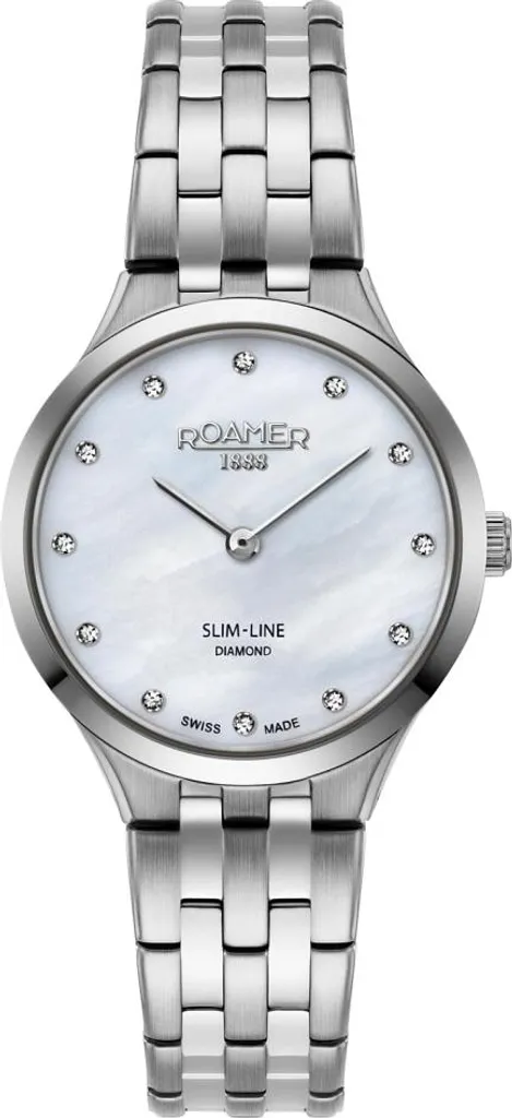 Montre Femme Inrayable en Acier et Diamants - Élégance Durable Roamer