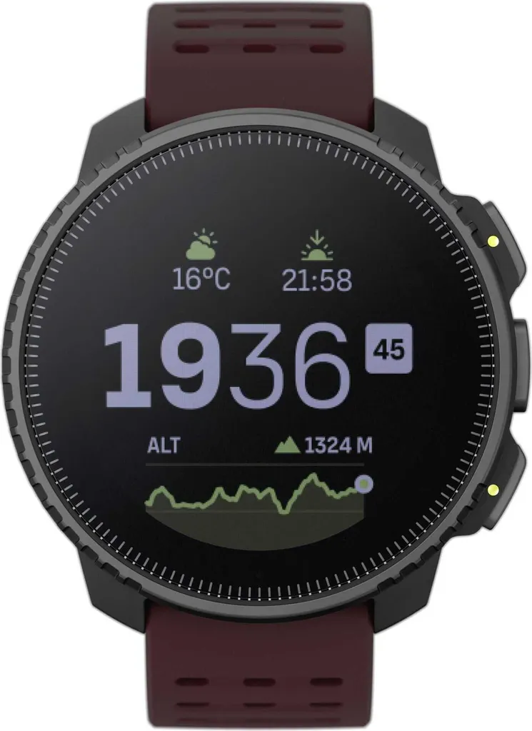 Montre Connectée Sport Suunto Vertical Noir Rubis pour l'Outdoor Pro
