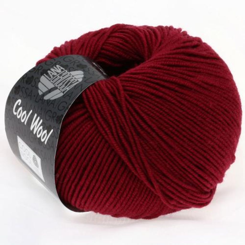 Lana Grossa Cool Wool 2000 468 Weinrot 50g Produktbild 