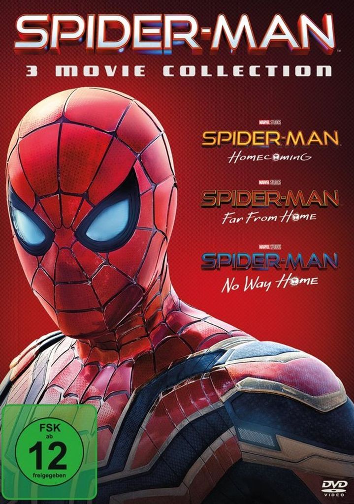 Spider-Man: Homecoming, Far From Home, No Way Home (3 DVDs) Produktbild 