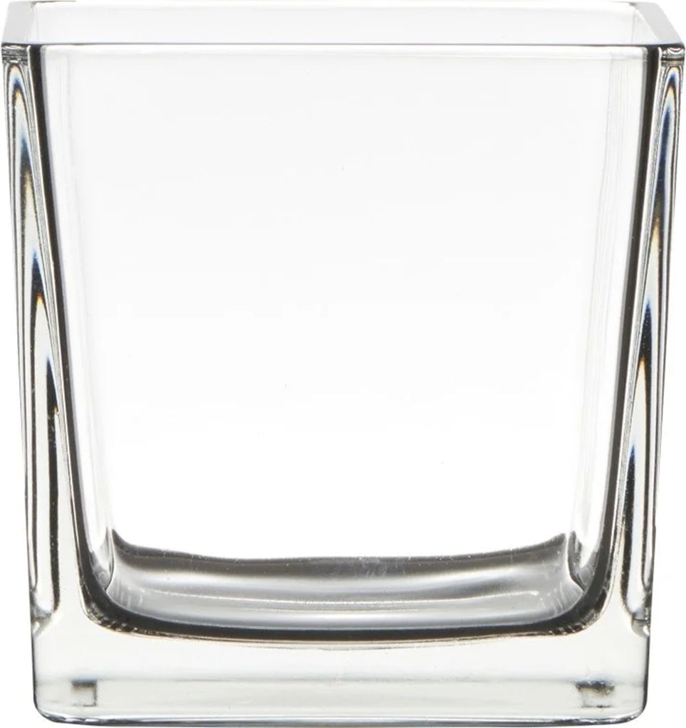 Glasvase Cubic klar Quadratisch 12 x12 x 12cm Produktbild 