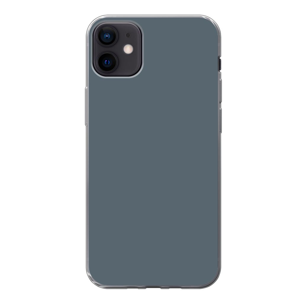MuchoWow Handyhülle Schutzhülle Hülle für iPhone 12 mini Farben - Blau - Innen Silikon Softcase Handy Hülle - Bild
