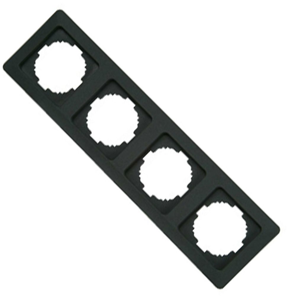 Kopp MILANO – Abdeckrahmen 4-fach, Farbe: Anthrazit