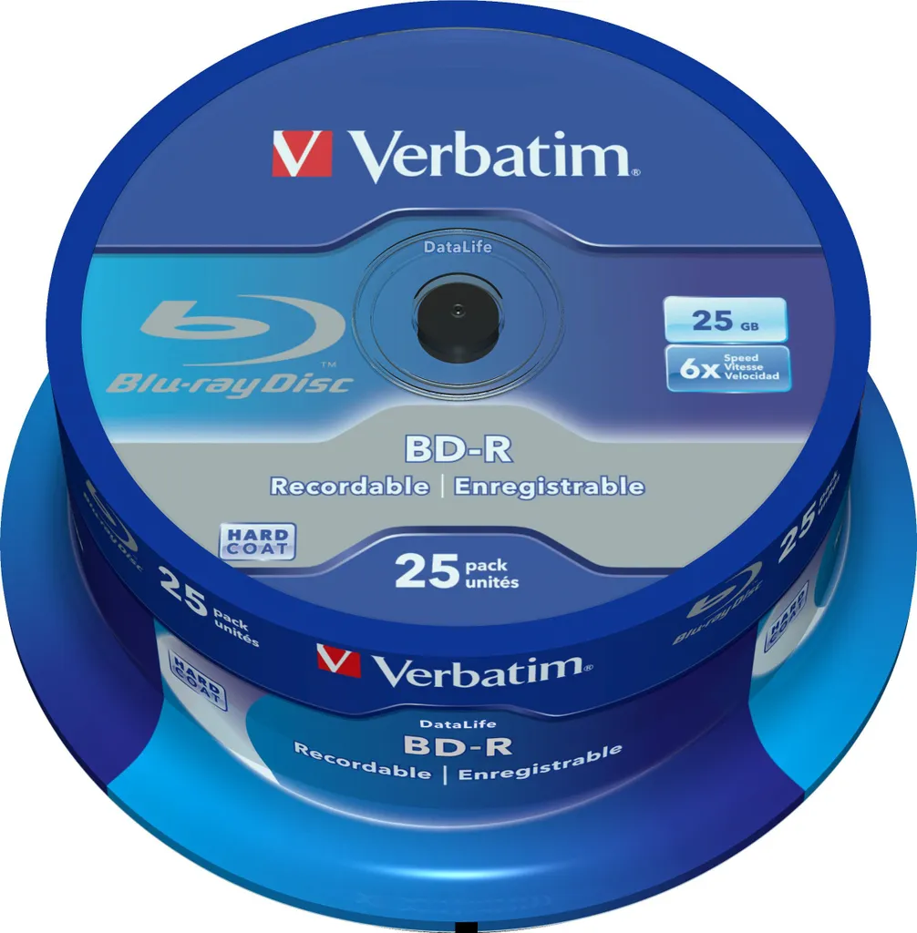 Verbatim DataLife - 25 x BD-R - 25 GB 6x - Spindel