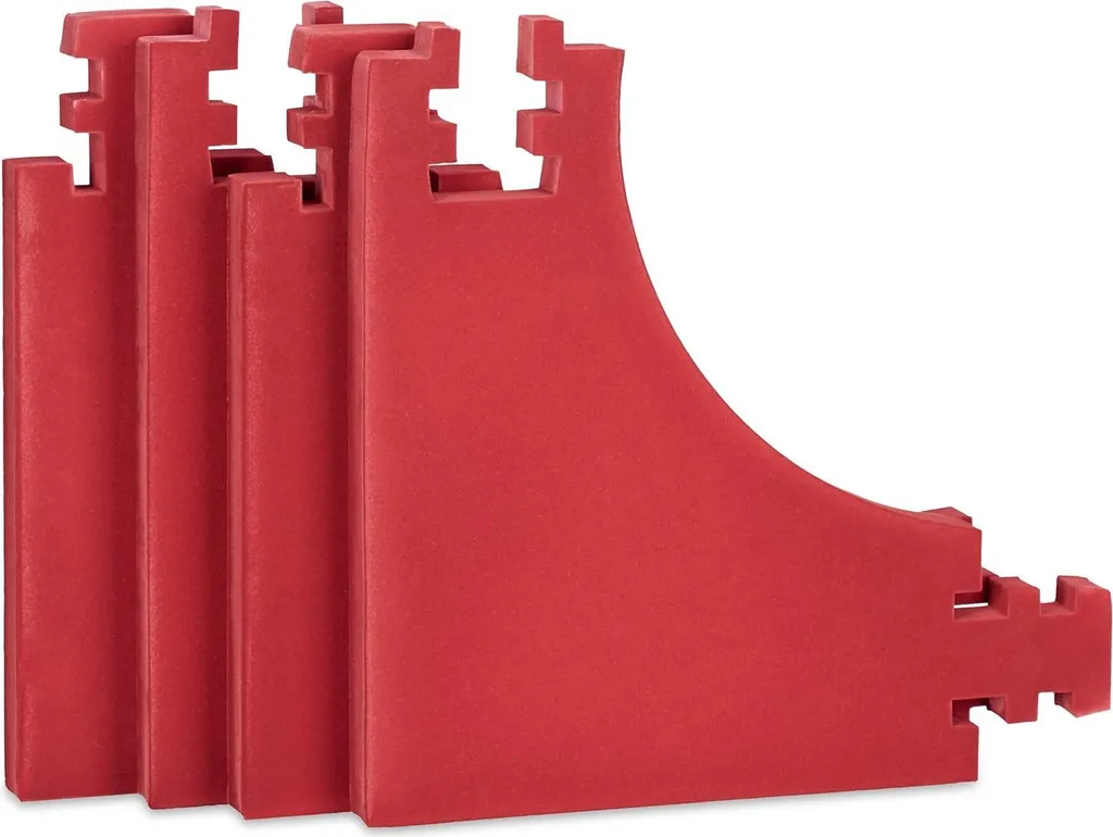 Protection murale fléchettes 71x71x3 cm bordeaux avec mousse haute densité - 5