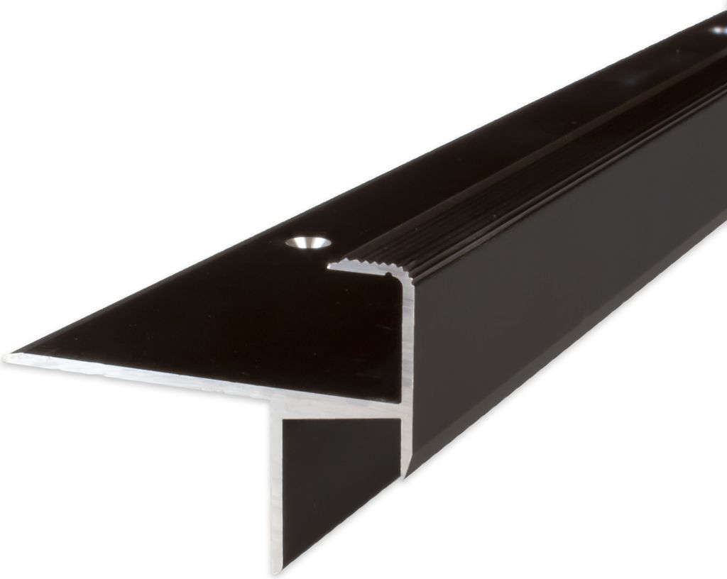 PROVISTON | Treppenkanten- & Winkelprofil | Aluminium | 33 x 13.3 x 1000 mm | Bronze Dunkel