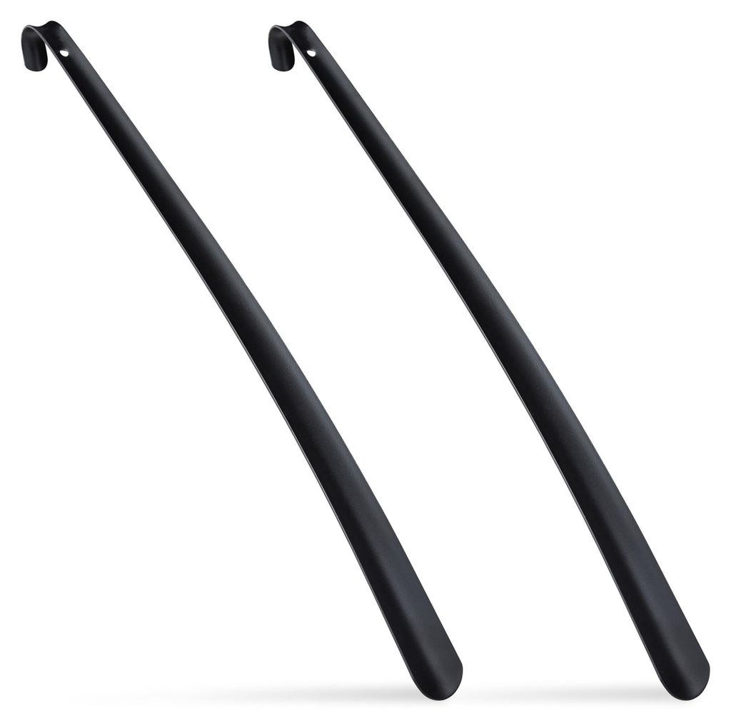 Relaxdays Schoenlepels, metalen set van 2, stabiel, Productafbeelding 