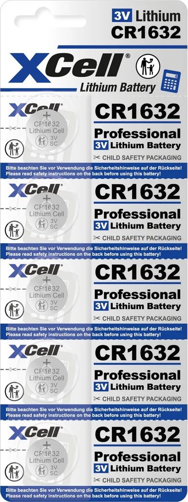 XCell Knopfzelle CR1632 (für viele verschiedene Produktbild 