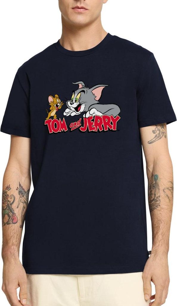 Spreadshirt Tom Und Jerry Fang Mich Doch Männer Premium T-Shirt, XL, Navy