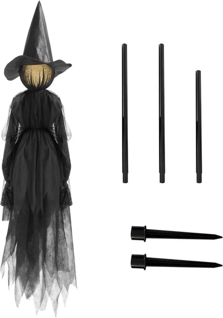 Sorcières d'Halloween lumineuses LED 7 couleurs avec capteur sonore