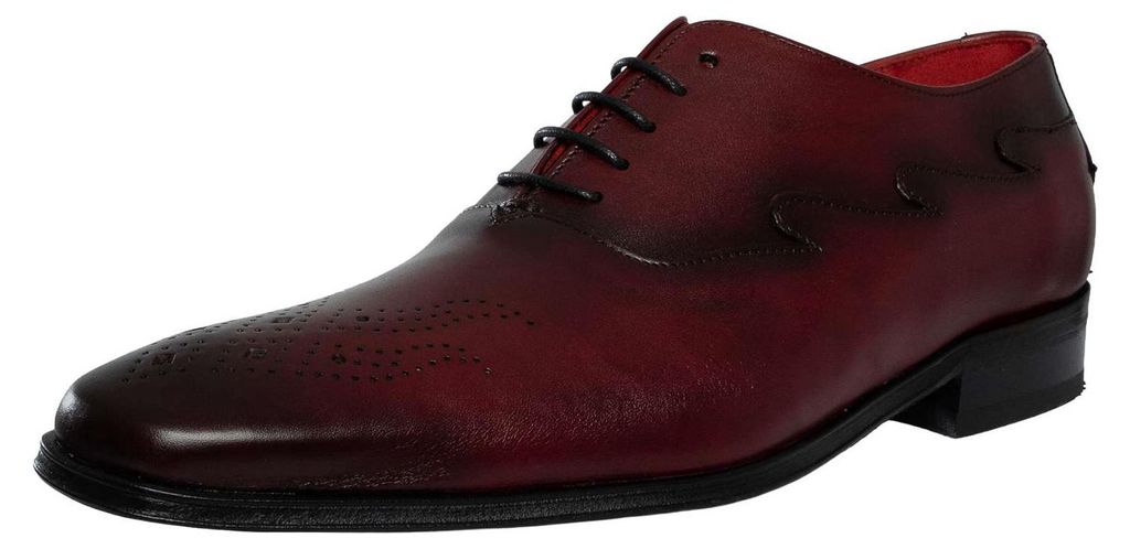 Jeffery West Oxford-Schuhe aus Leder, Rot 42 EU