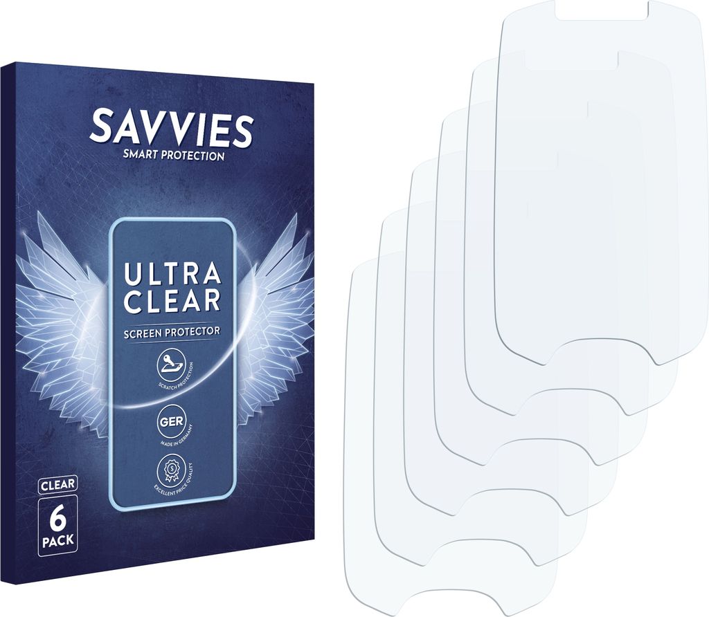 6x Für Zebra PS20 Plus Schutzfolie Savvies Displayschutz Display Schutz Folie Klar Transparent