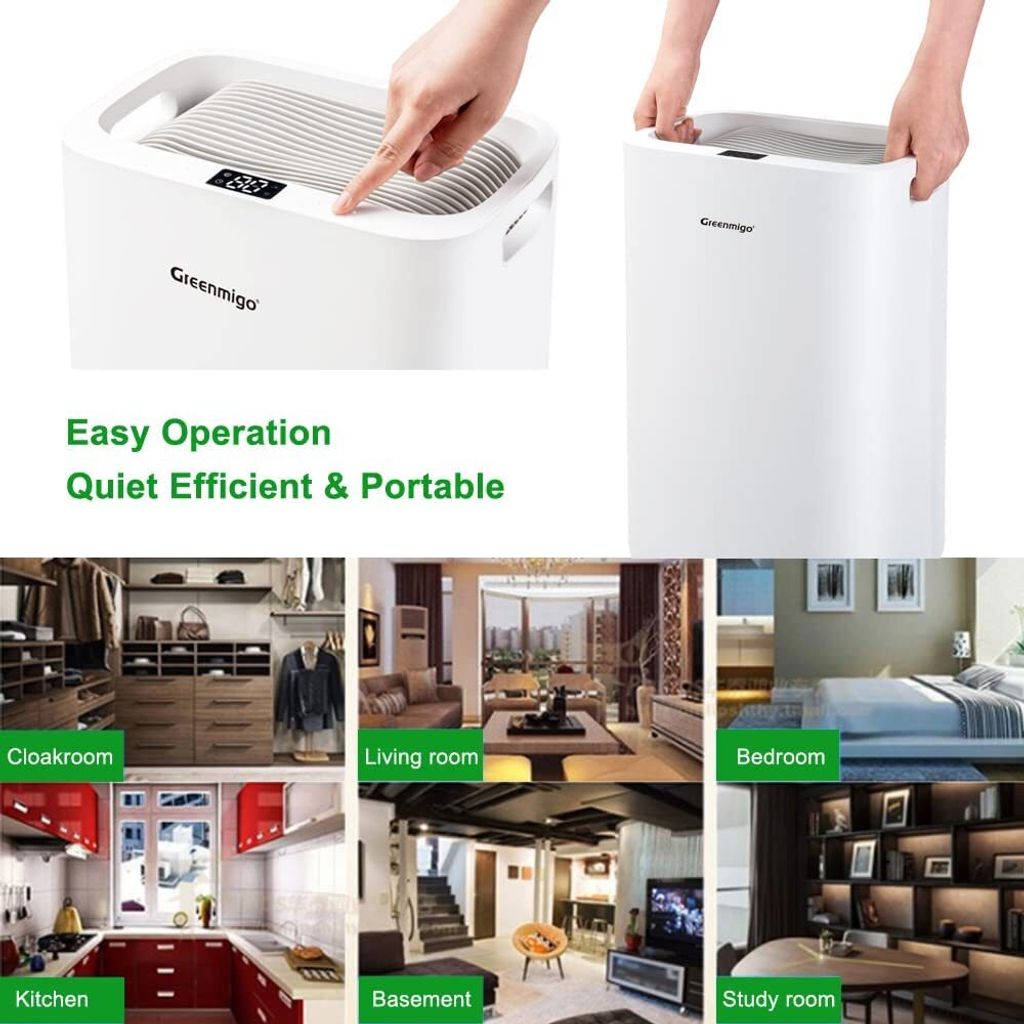 Greenmigo Luftentfeuchter 13L/24h Elektrischer Entfeuchter Produktbild 3