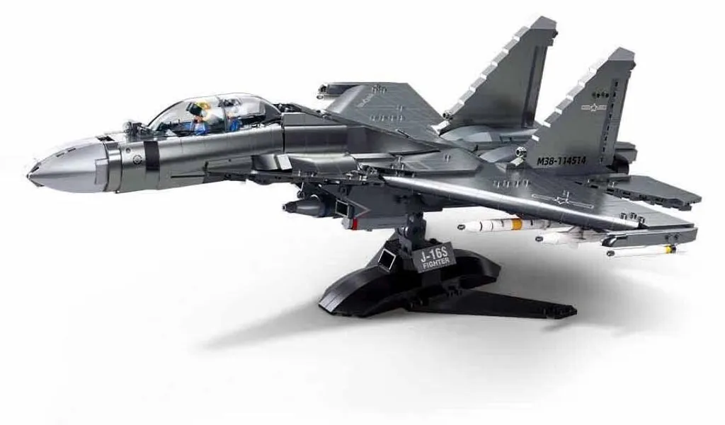 Avion de Chasse J-16 Maquette de Collection en Métal 1:44 pour Vitrine