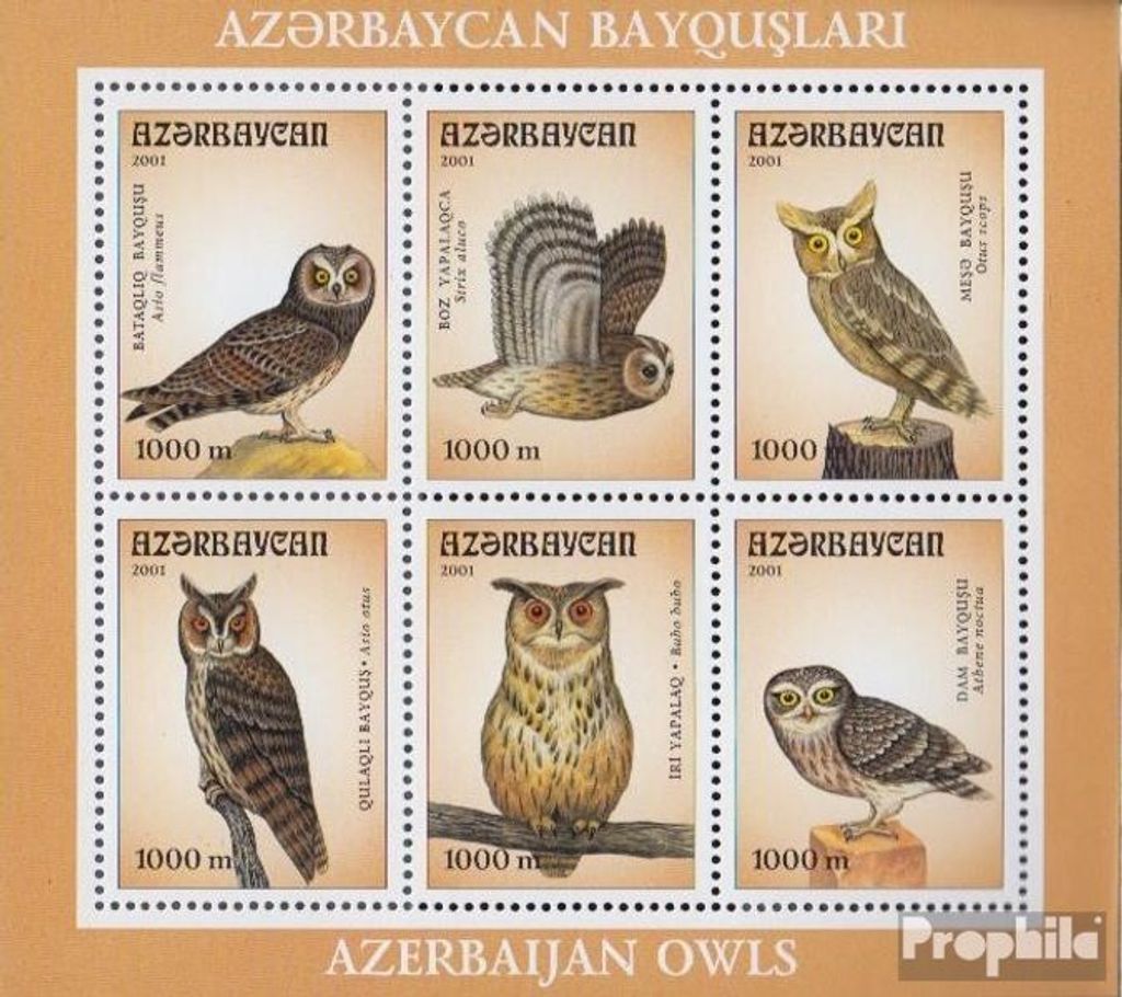 Briefmarken Aserbaidschan 2001 Mi Block48 (kompl.Ausg.) Produktbild 