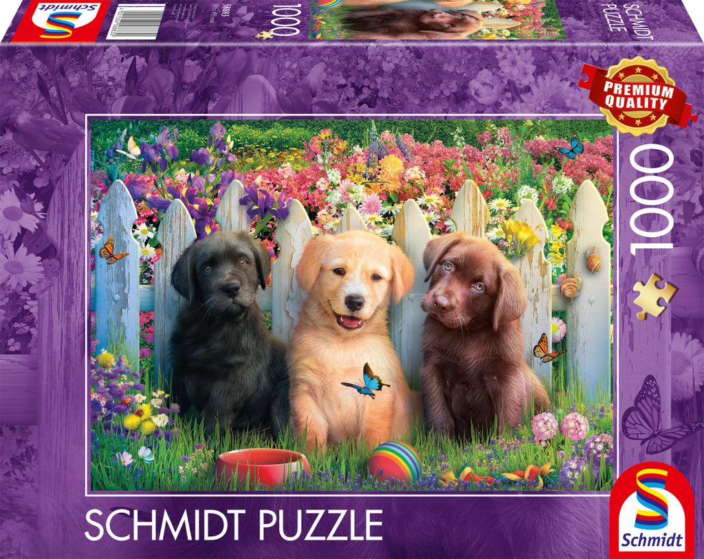 Schmidt Spiele Puzzle 1000 Teile Süße Welpenszene
