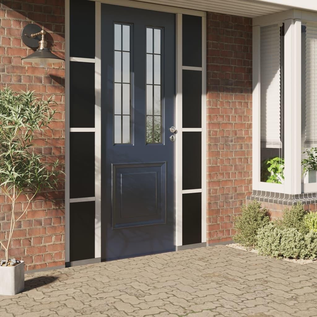 vidaXL Fensterfolie Statisch Matt Schwarz 60x1000 cm PVC