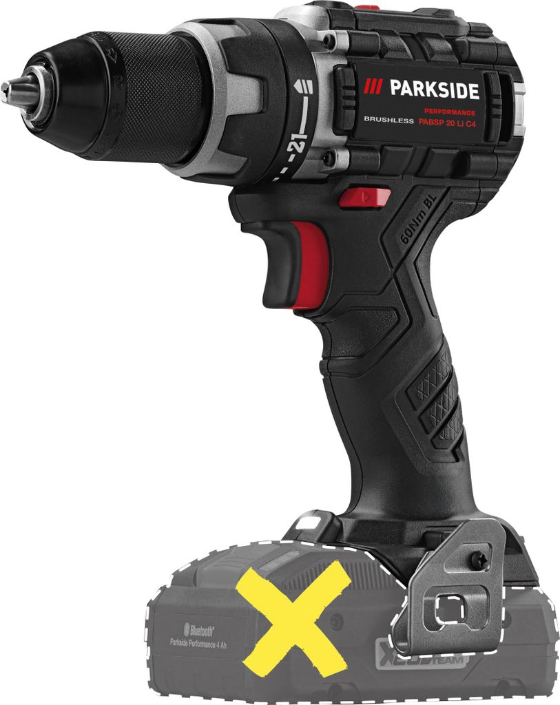 PARKSIDE PERFORMANCE Akku-Bohrschrauber 20V PABSP 20 Li C3 Produktbild 